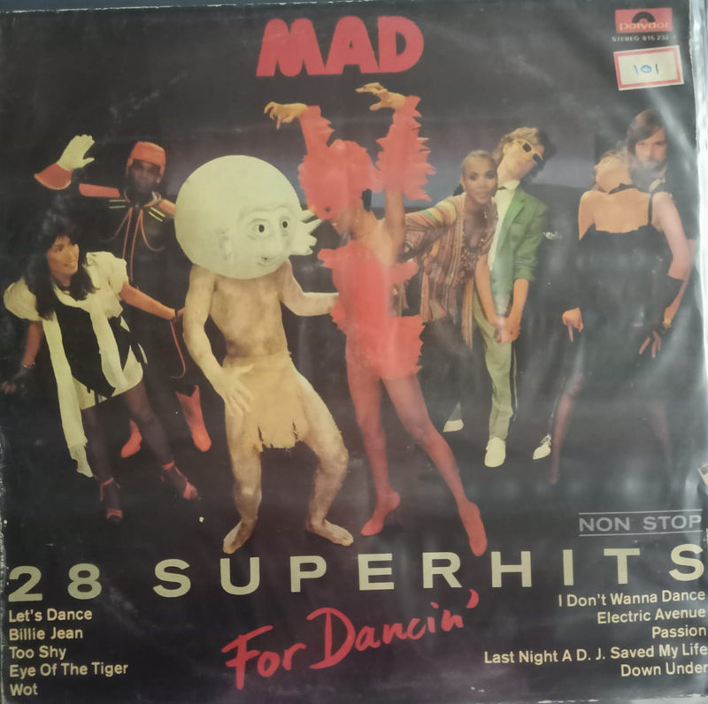 Non Stop” 1983 by “Mad For Dancin’ 28 Superhits — 1983 Bollywood LP vinyl record cover