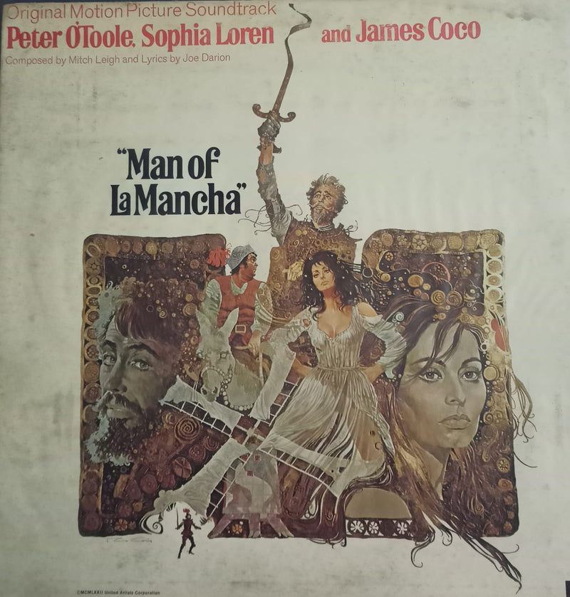 “Man Of La Mancha” 1972 — 1972 Bollywood LP vinyl record cover
