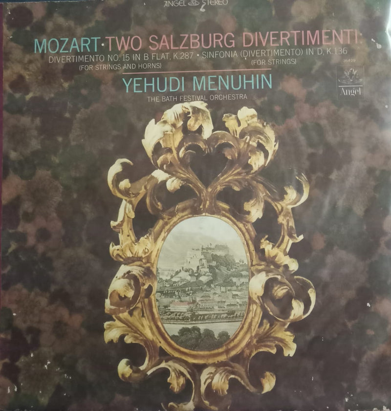 Two Salzburg divertimenti:” 1966 by “Mozart — 1966 Bollywood LP vinyl record cover