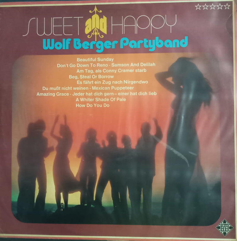 Wolf Berger Partyband” by “Sweet And Happy — Bollywood LP vinyl record cover