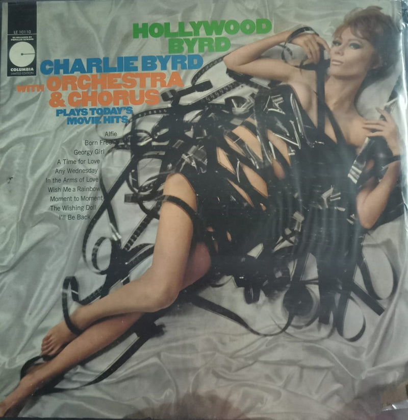 “Hollywood Byrd Charlie Byrd With Orchestra & Chorus”1967 — 1967 Bollywood LP vinyl record cover