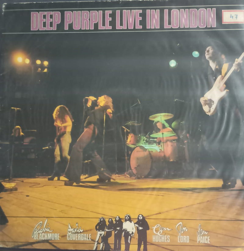 “Deep Purple Live In London”1982 — 1982 Bollywood LP vinyl record cover