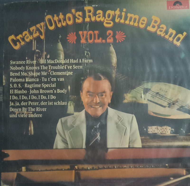 Vol.2”1976 by “Crazy Otto’S Ragtime Band — 1976 Bollywood LP vinyl record cover