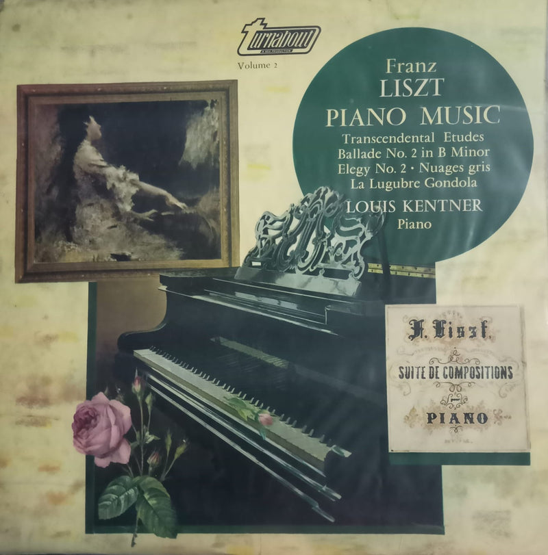 “Franz Liszt: Piano Music” — Bollywood LP vinyl record cover