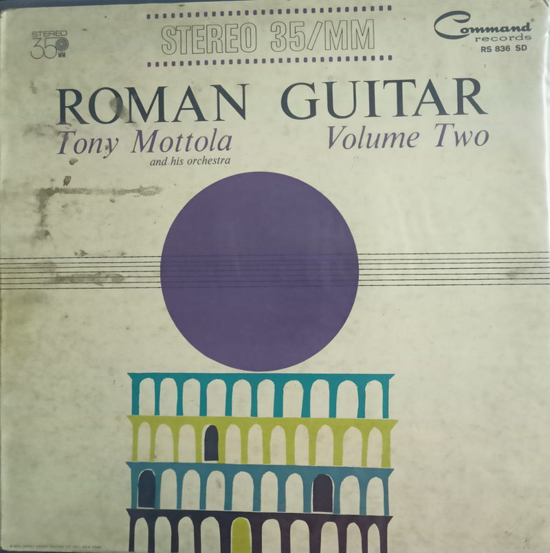 Tony Mottola & his Orchestra ” by “Roman Guitar ,Vol.2 — Bollywood LP vinyl record cover