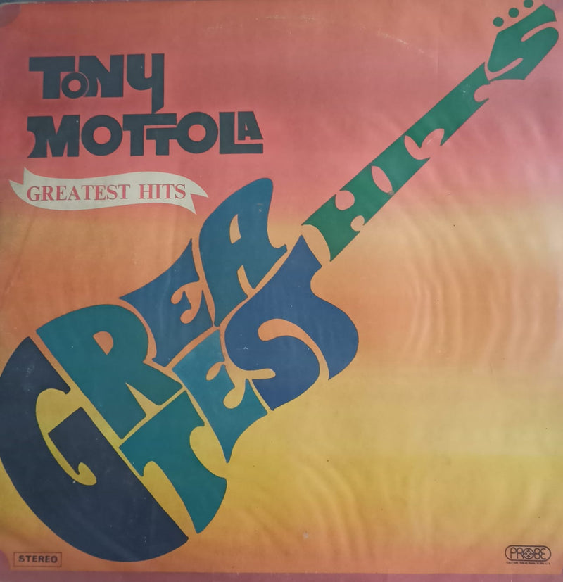 Greatest Hits” by “Tony Mottola — Bollywood LP vinyl record cover