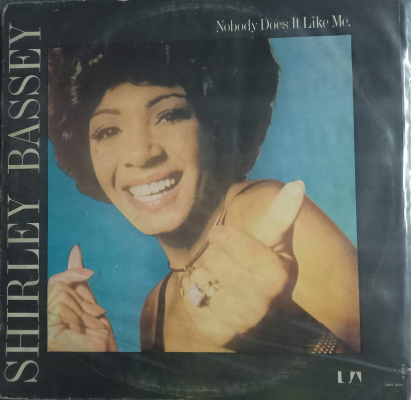 Nobody Does It Like Me”1974 by “Shirley Bassey — 1974 Bollywood LP vinyl record cover