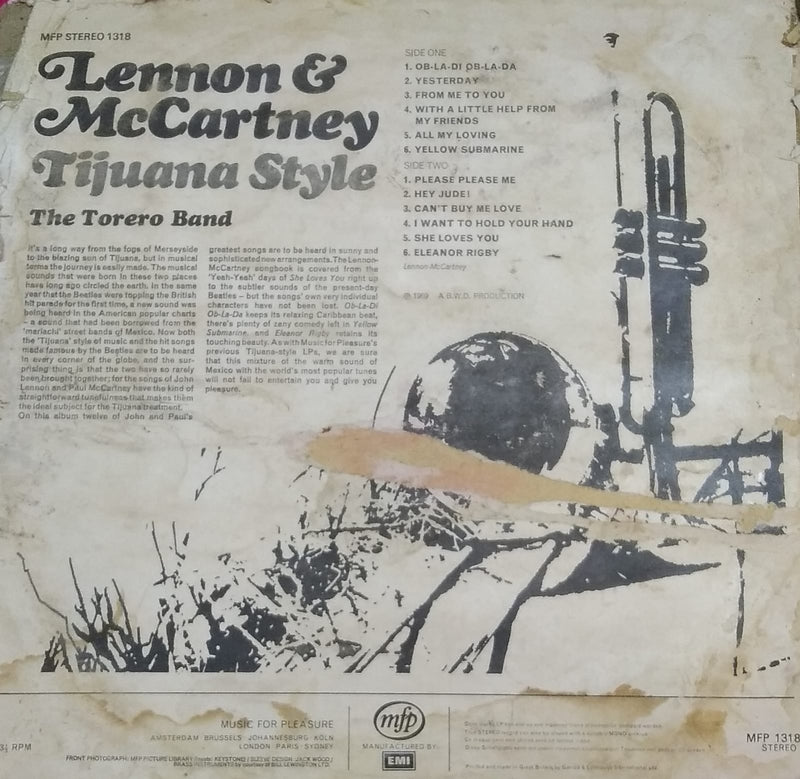 “Lennon & Mc Cartney Tijuna Style” — LP vinyl record cover