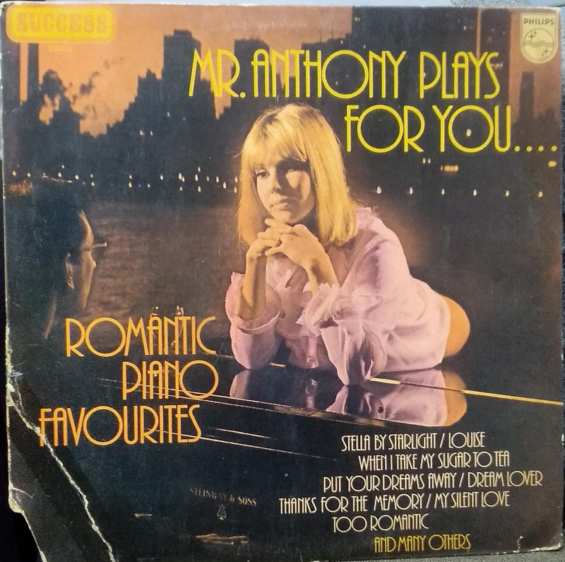 "Mr.Anthony Plays For You" — LP vinyl record cover