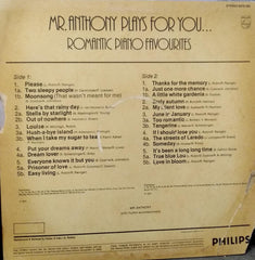 "MR.ANTHONY PLAYS FOR YOU" English vinyl LP