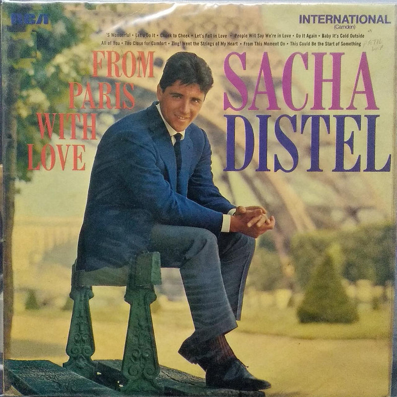 "From Paris With Love Sacha Distel" — LP vinyl record cover