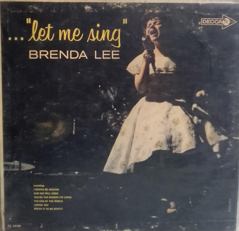 "LET ME SING BRENDA LEE" English vinyl LP