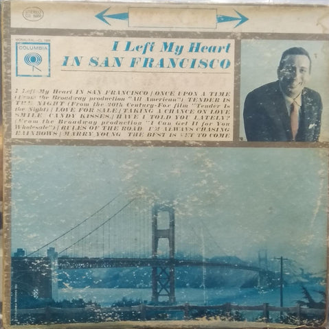 "I LEFT MY HEART IN SAN FRANCISCO TONY BENNETT" English vinyl LP