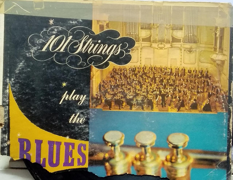 "101 Strings Play The Blues " — LP vinyl record cover