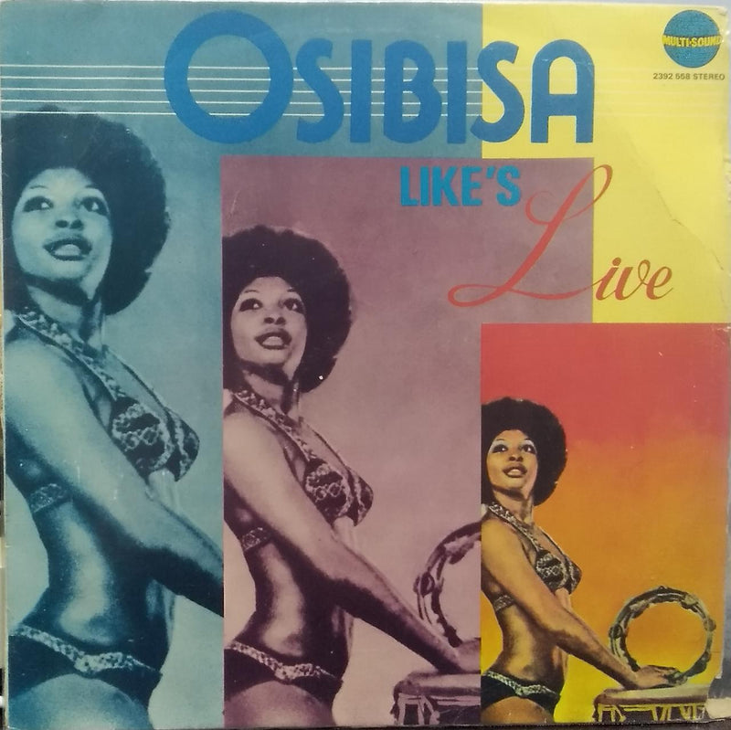 "Osibisa Likes Live" — LP vinyl record cover