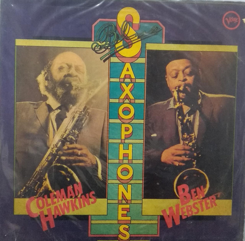 "Blue Saxaphones" — LP vinyl record cover