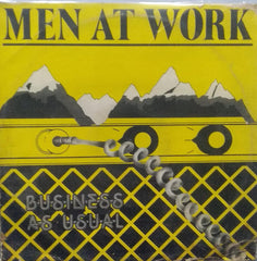 "MEN AT WORK BUSINESS AS USUAL" English vinyl LP