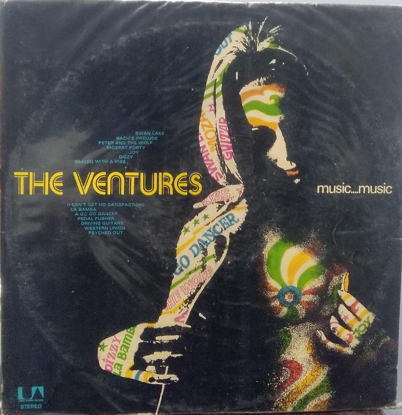 "Music Music The Ventures" — LP vinyl record cover
