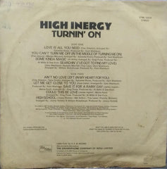 "TURNIN ON HIGH ENERGY" English vinyl LP