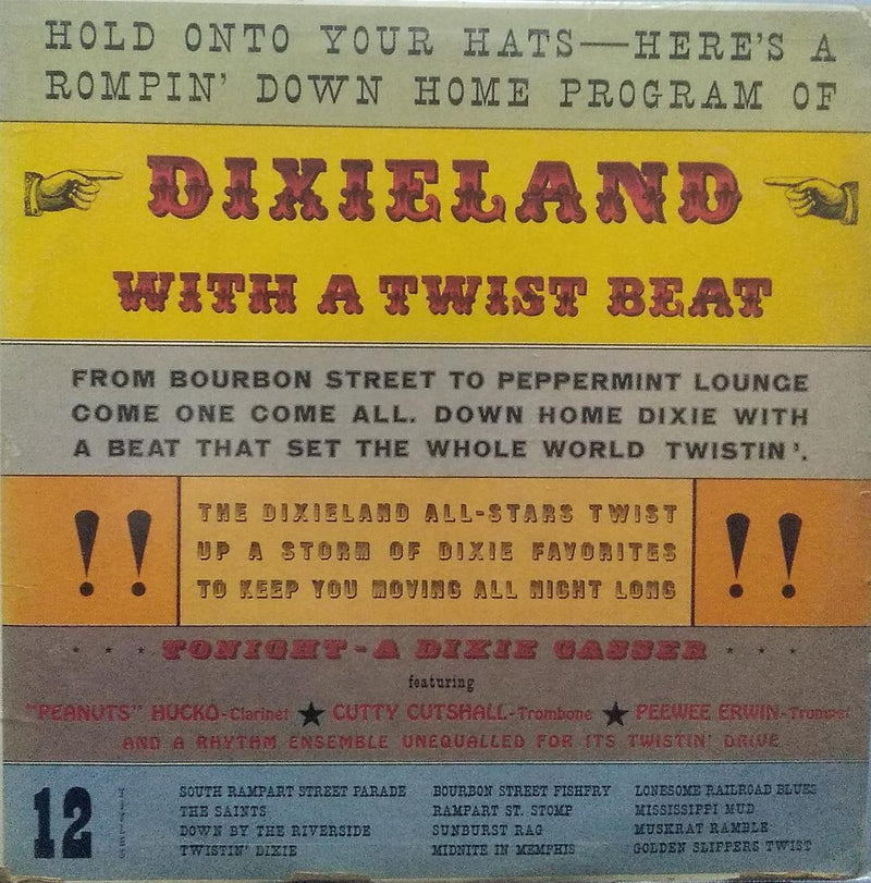 "The Dixie All-Stars Play Dixie Land With A Twist Beat" — LP vinyl record cover