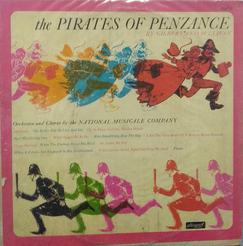 "The Pirates Of Penzance By Gilbert And Sullivan" — LP vinyl record cover