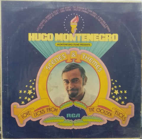 "MONTENEGRO FILMS PRESENTS SCENES & THEMES HUGO MONTENEGRO" English vinyl LP