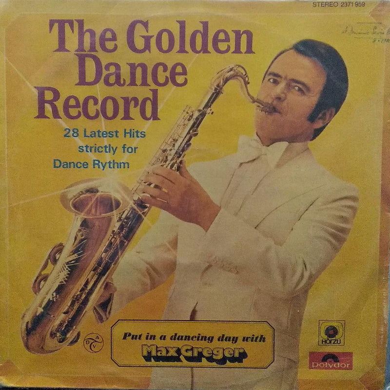"Max Greger The Golden Dance Record" — LP vinyl record cover