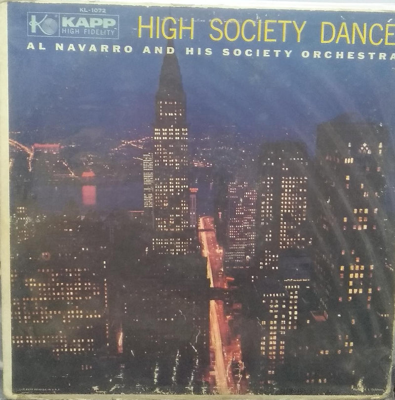 "High Society Dance" — LP vinyl record cover