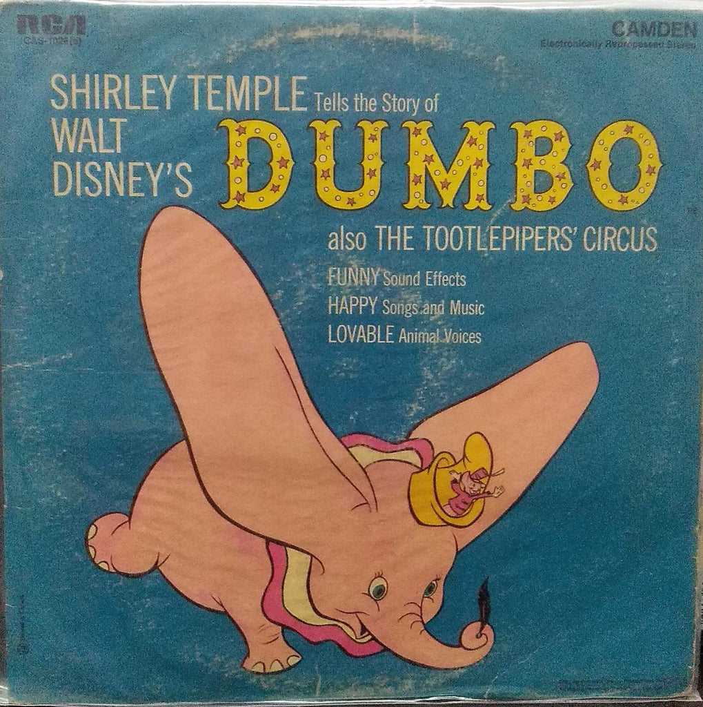 "WALT DISNEY'S DUMBO AND THE TOOTLEPIPERS' CIRCUS" English vinyl LP