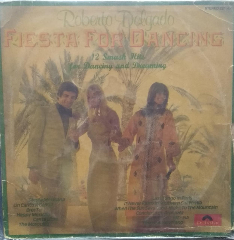 "Roberto Delgado Fiesta For Dancing" — LP vinyl record cover