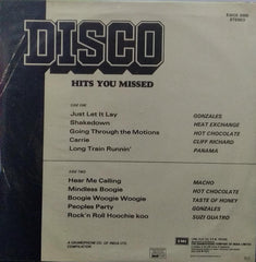 "DISCO HITS YOU MISSED" English vinyl LP