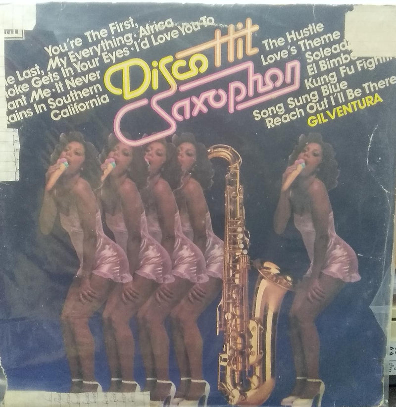 "Disco Hit Saxophone" — disco LP vinyl record cover