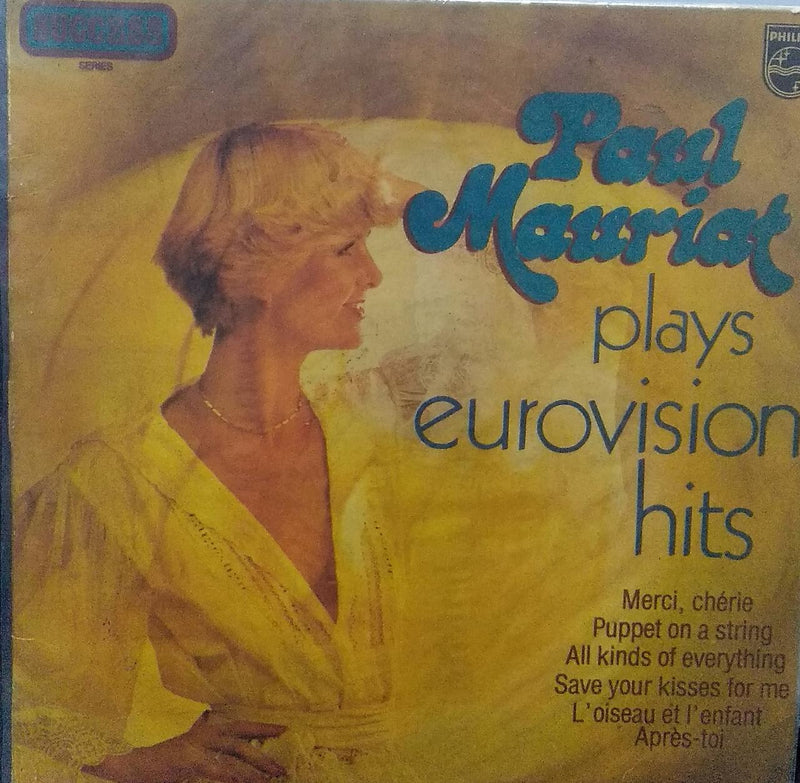 "Paul Mauriat Plays Eurovision Hits" — LP vinyl record cover