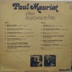 "PAUL MAURIAT PLAYS EUROVISION HITS" English vinyl LP