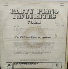 "PARTY PIANO FAVOURITES VOL.1" English vinyl LP