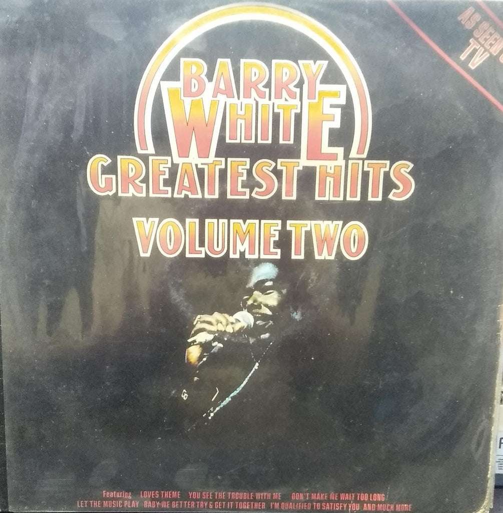 "BARRY WHITE GREATEST HITS VOLUME TWO" English vinyl LP