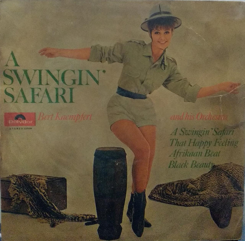 "A Swingin Safari Bert Kaempfert And His Orchestra" — LP vinyl record cover