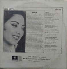 "SURAIYA" Hindi vinyl LP