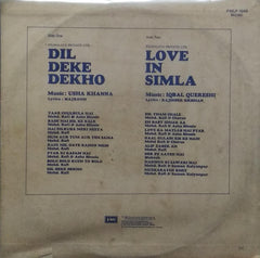 "LOVE IN SIMLA" Hindi vinyl LP
