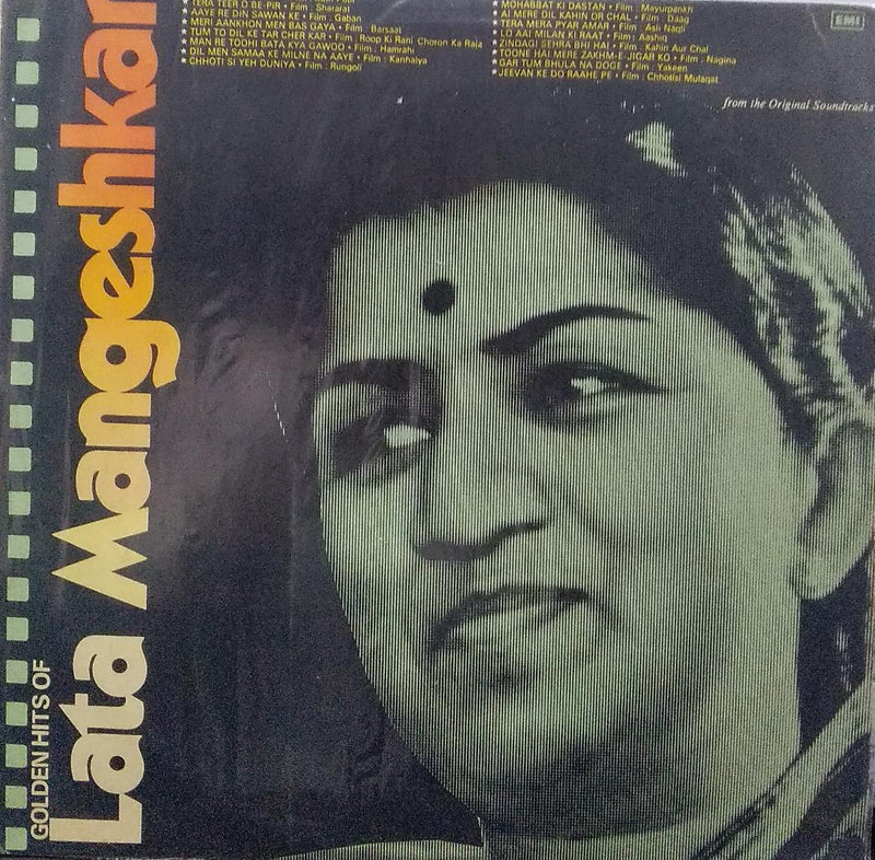 "Golden Hits Of Lata Mangeshkar" — LP vinyl record cover