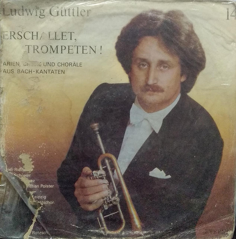 "Ludwig Guttler, Trompete Erschallet, Trompeten!" — LP vinyl record cover