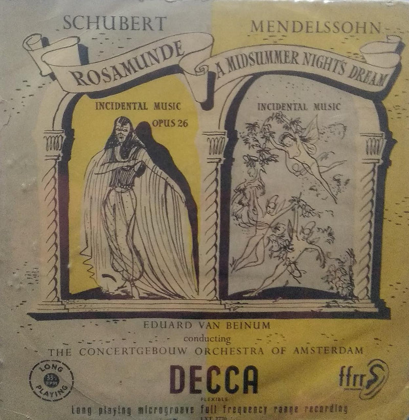 "A Midsummer Nights Dream" — LP vinyl record cover