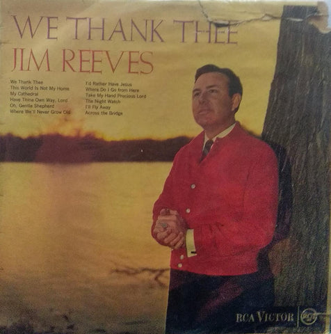 "WE THANK THE JIM REEVES" English vinyl LP