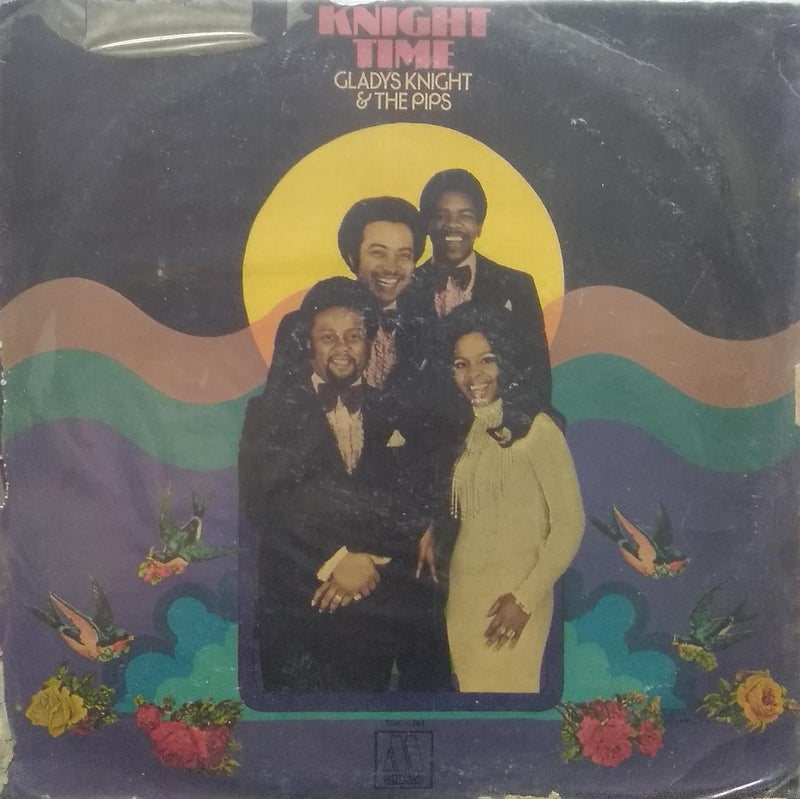 "Gladys Night And The Pipes "Knight Time" — LP vinyl record cover