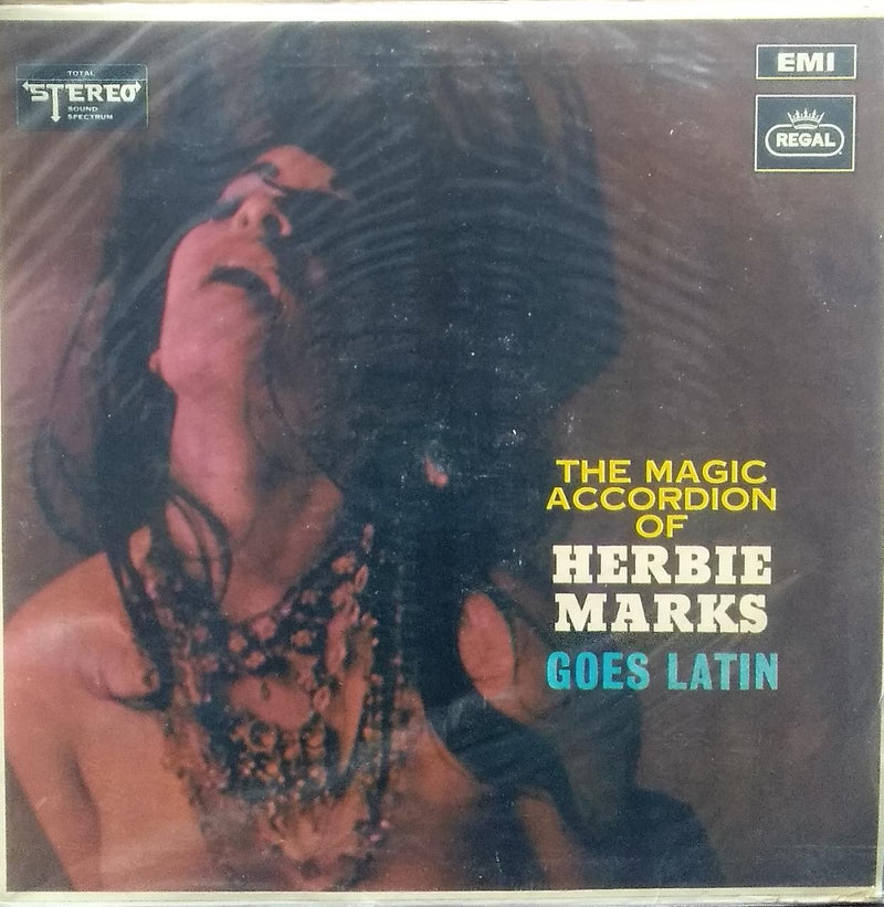 "The Magic Accordion Of Goes Latin Herbie Marks" — LP vinyl record cover