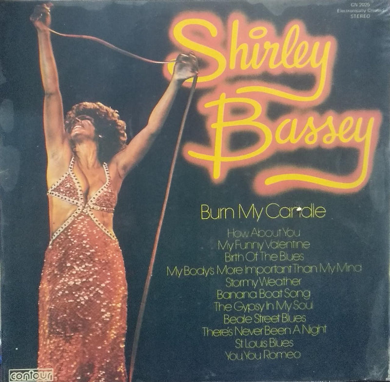 "Shirley Bassey Burn My Candle" — LP vinyl record cover