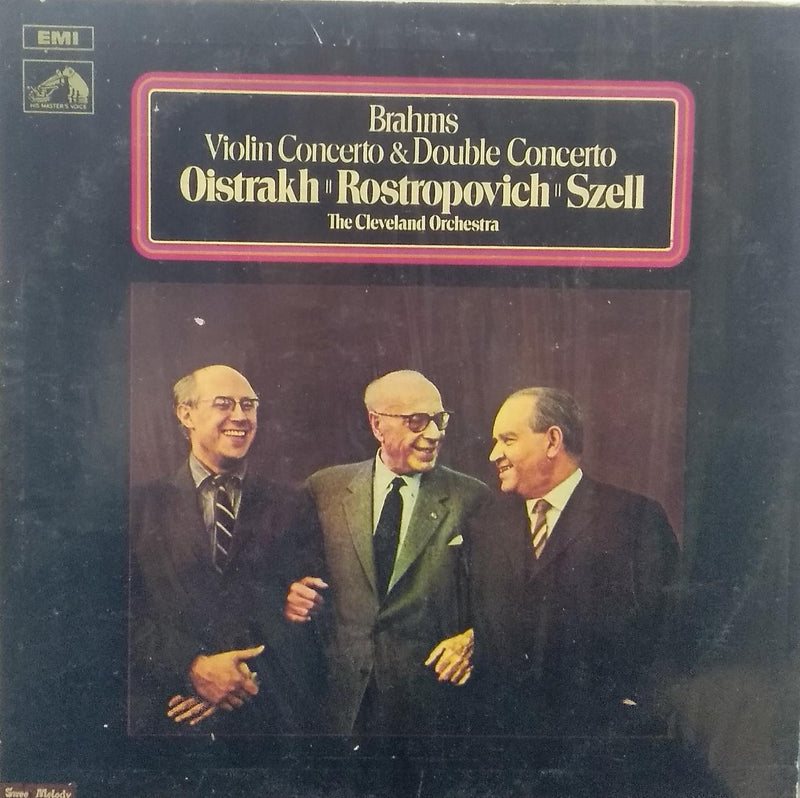 "Concerto In D Major, Op. 77 (Brahms)" — LP vinyl record cover