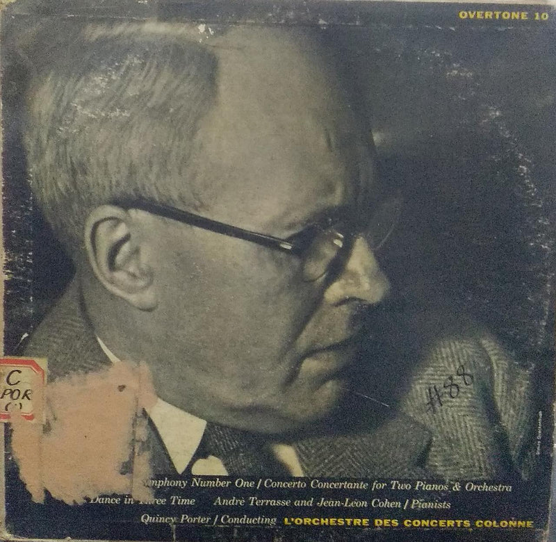 "Quincy Porter Dance In Three Time" — LP vinyl record cover