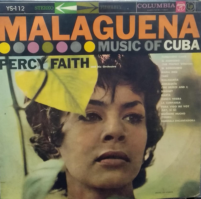"Malaguena Music Of Cuba" — LP vinyl record cover