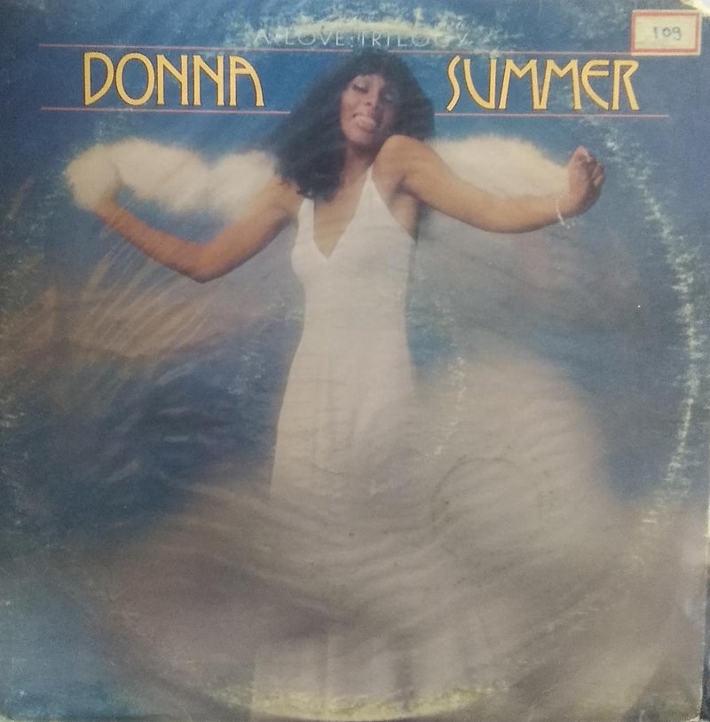 "Donna Summer A Love Trilogy" — LP vinyl record cover